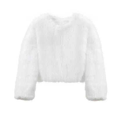 Cropped Faux Fur Jacket Vichelar